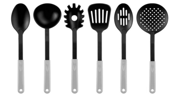 BRUNNER ZESTAW PRZYBORÓW KUCHENNYCH 6 ELEMENTÓW CZARNE