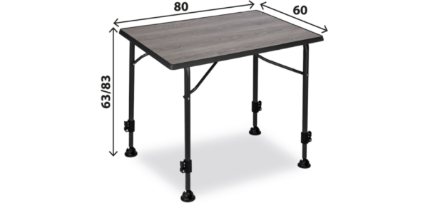 BRUNNER STÓŁ LINEAR GREYWOOD 80